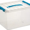 Q - line boîte de rangement 22 L bleu Boîtes En Plastique