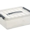 Clearance Q - line boîte de rangement 12 L transparent Boîtes En Plastique