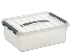 Clearance Q - line boîte de rangement 12 L transparent Boîtes En Plastique