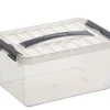 Sale Q - line boîte de rangement 6 L blanc transparent Boîtes En Plastique