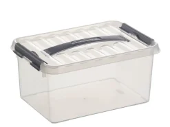 Sale Q - line boîte de rangement 6 L blanc transparent Boîtes En Plastique