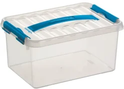 Clearance Q - line boîte de rangement 6 L bleu Boîtes En Plastique