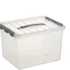 Sale Q - line boîte de rangement 22 L transparent Boîtes En Plastique