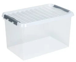Clearance Q - line box 62 L transparent / metal Boîtes En Plastique