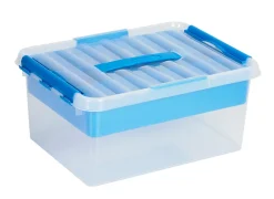 New Q - line multibox 15 L bleu Boîtes En Plastique