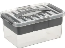 Q - line multibox 6 L transparent Boîtes En Plastique