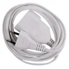 Outlet Rallonge 2,5 m blanc 2 x 0,75 mm Rallonges Et Adaptateurs