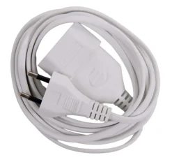 Outlet Rallonge 2,5 m blanc 2 x 0,75 mm Rallonges Et Adaptateurs