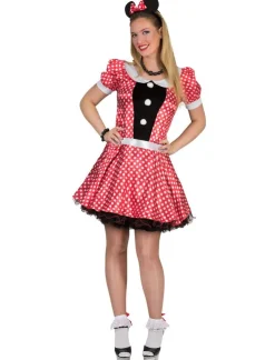 Outlet Robe à pois rouge Minnie Mouse - Taille 44/46 Déguisements Adultes