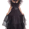 Sale Robe De Bal Noir Mercredi Fille - Taille 164 Enfant Déguisements Enfants