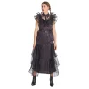 Discount Robe De Bal Noir Mercredi Femme - Taille 40 Déguisements Adultes