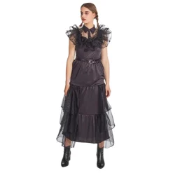 Discount Robe De Bal Noir Mercredi Femme - Taille 42 Déguisements Adultes