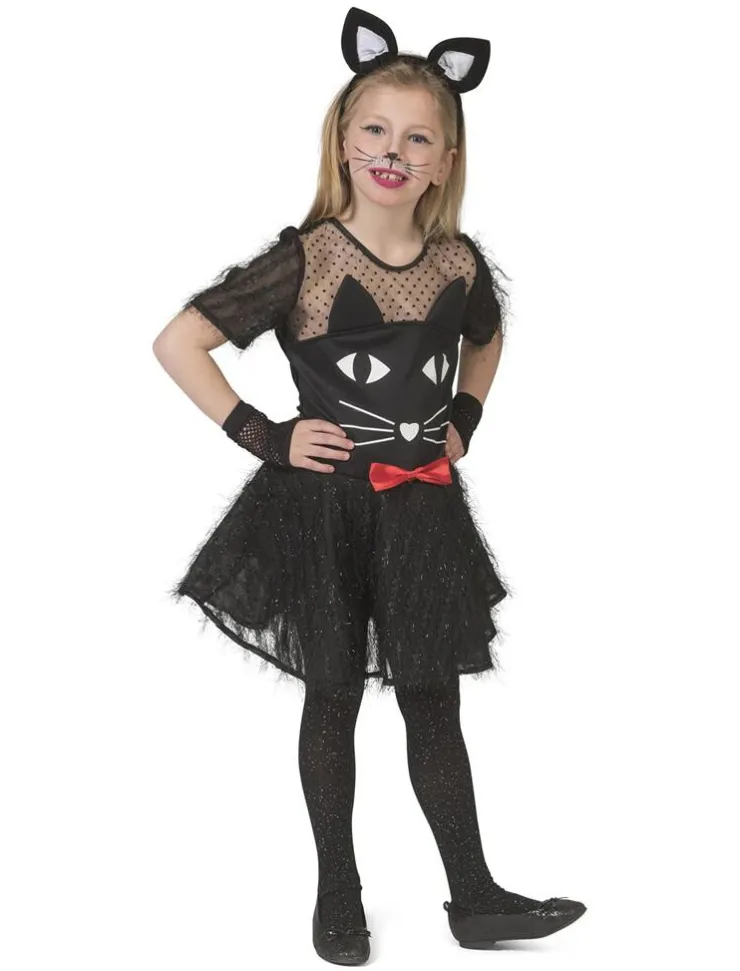 Best Robe de déguisement Chat Noir - Taille 104 Enfant Déguisements Pour Bébés Et Jeunes Enfants
