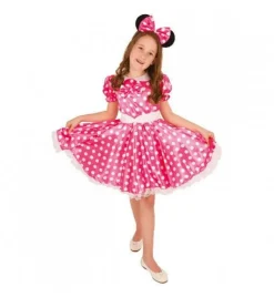 Discount Robe de déguisement Minnie Mouse - Rose à pois blancs - Taille 140 Enfant Déguisements Enfants
