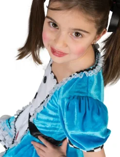 Hot Robe Déguisement Alice au Pays des Merveilles Fille - Taille 128 Enfant Déguisements Enfants