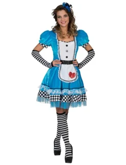 Sale Robe Déguisement Alice au Pays des Merveilles Femme - Taille 44/46 Déguisements Adultes