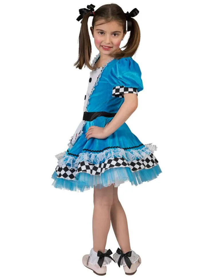 Sale Robe Déguisement Alice au Pays des Merveilles Fille - Taille 116 Enfant Déguisements Enfants