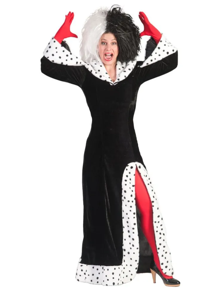 Outlet Robe Déguisement Cruella d'Enfer - Taille 44/46 Déguisements Adultes