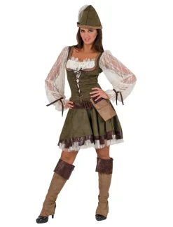 Clearance Robe Déguisement Dame Marianne Robin des Bois - Taille 40/42 Déguisements Adultes