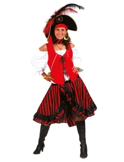 Clearance Robe Déguisement Pirate Coeur Noir - Taille 40/42 Déguisements Adultes