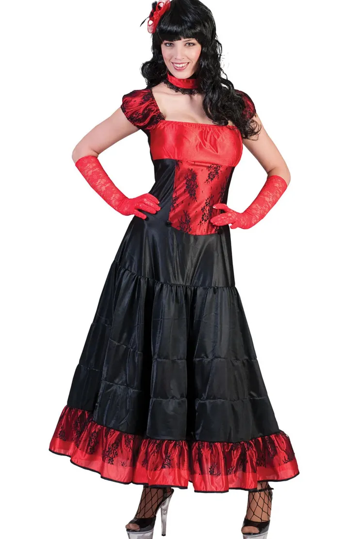 Robe Déguisement Saloon Girl - Taille 36/38 Déguisements Adultes