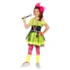 Clearance Robe enfant fluo des années 80 Kiss The Girl - Taille 128 Enfant Déguisements Enfants