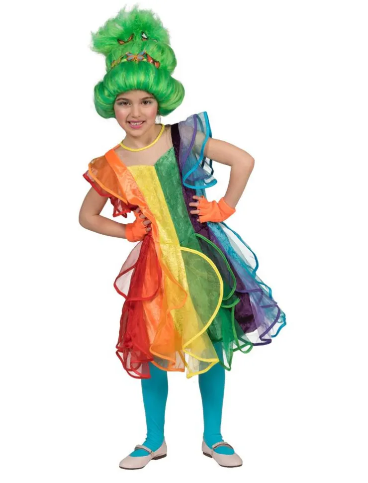 Outlet Robe enfant Princesse Arc-en-ciel - Taille 128 Enfant Déguisements Enfants