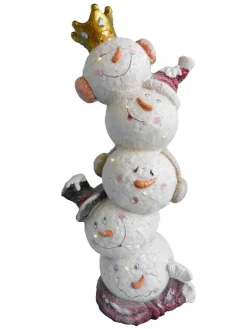 Discount Roi Bonhomme De Neige 30x21x70cm Statues, Figurines Et Maisons