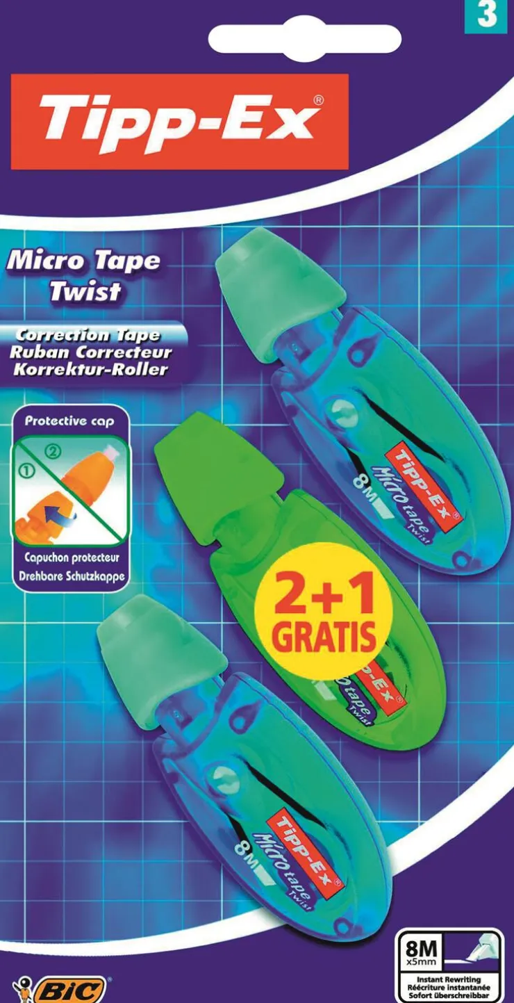 Best Ruban correcteur Micro Tape Twist 2 + 1 gratuit Correcteurs
