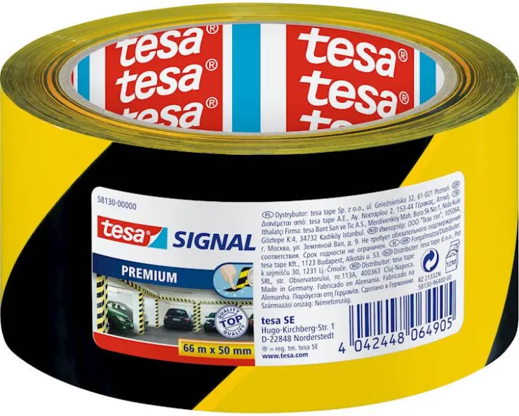 Outlet Ruban de signalisation 66 m x 60 mm jaune-noir Rubans Adhésif