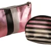 Discount Sac de Toilette +Mini Rose Rayures Sacs De Toilette Et Beautycases