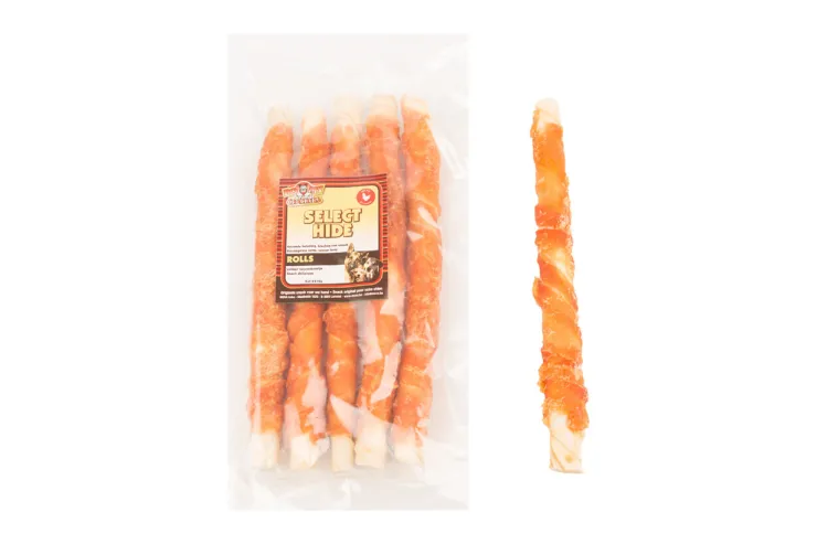 Online Select hide rolls chicken 25 cm Nutrition