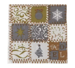 Best Serviettes Noel Or 33X33 cm 20 Pcs Être À Table