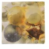 New Serviettes Noel Or/Argen 33X33 cm 20 Pcs Être À Table