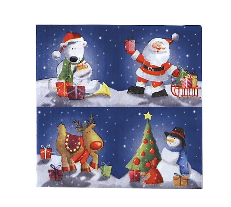 Serviettes Noel 33X33 cm 20 Pcs Être À Table
