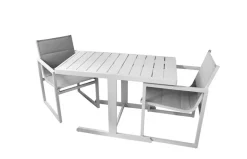 Online Set bistro Salou aluminium - blanc Ensembles De Jardin|Meubles De Jardin