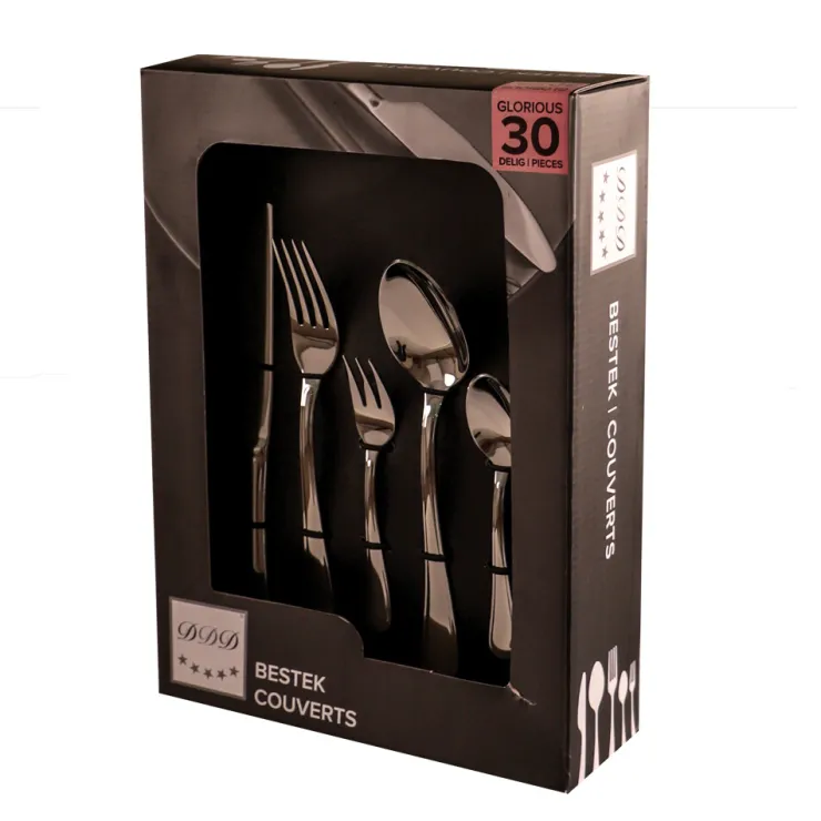 Set de courverts 30 pièces Glorious Couverts Et Couteaux