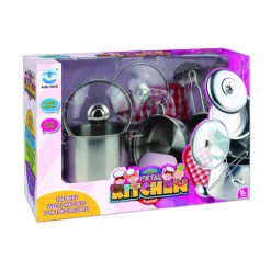 Best Set de Cuisine Métallique pour Enfants - Ensemble de Casseroles en Jouet - 36 pièces Jeu De Rôle