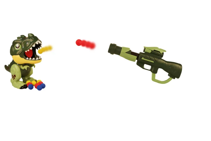 New Set de Jeu Dino avec Fusil Sets À Jouer Figures Et Animaux