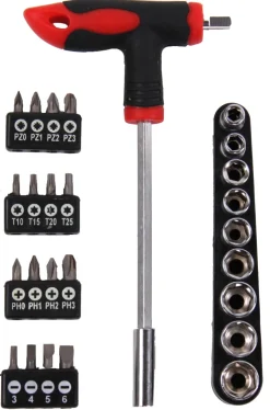 Sale Set tournevis avec bits 27 pièces Clés