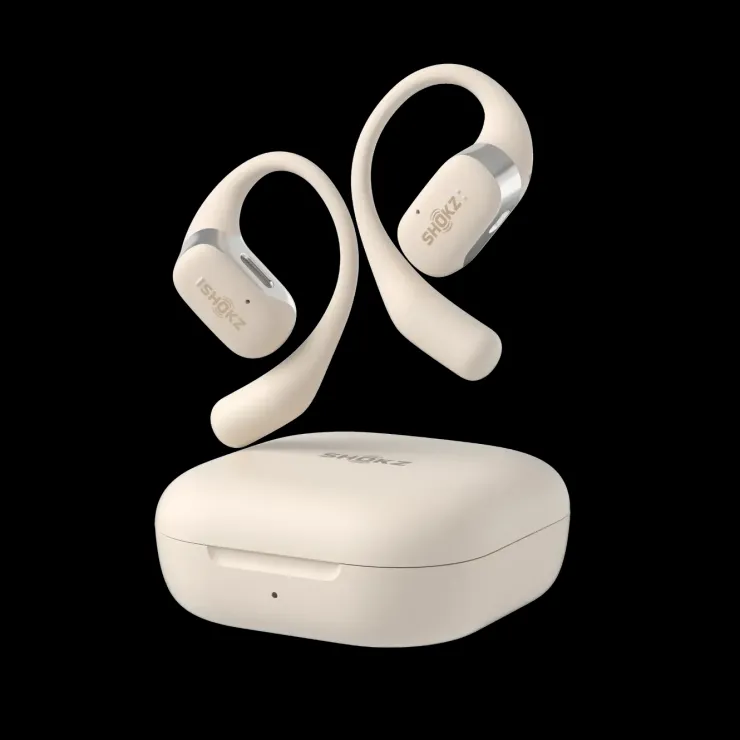 OpenFit Ecouteurs sport sans fil - Beige Audio