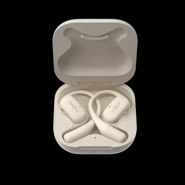 OpenFit Ecouteurs sport sans fil - Beige Audio