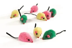 Souris en peluche colori 5 cm Jouets