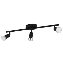 Sale Spot Buzz noir 3x GU10 Spots