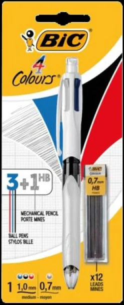 Online Stylo 3 couleurs avec 1 porte-mine rechargeable 0,7 mm Stylos Et Stylos À Bille