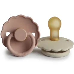 Best Sucette Marguerite Latex Blush/CreamT2 (2 stuks) Tétines Et Attache-tétines