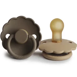 Hot Sucette Marguerite Latex Croissant/Portobello T1 (2 stuks) Tétines Et Attache-tétines