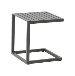 Best Table d'appoint carrée Jenthe - 40x40xH44cm - Aluminium - Anthracite Tables De Jardin|Meubles De Jardin
