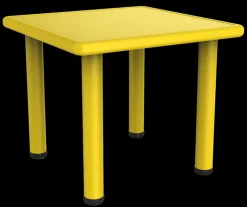 Outlet Table enfants 62x62x56 cm jaune Tables Et Chaises
