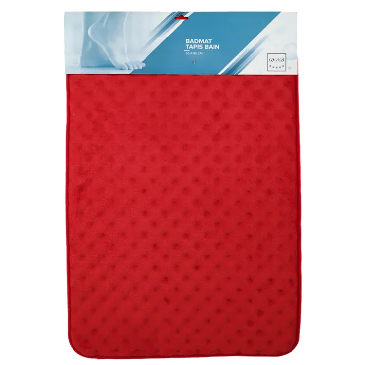 Clearance Tapis de bain rouge 50x80 cm Tapis De Bain